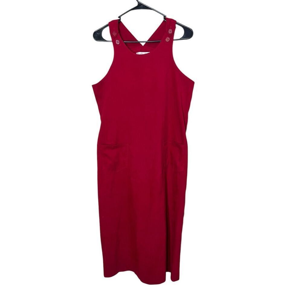 Vintage Casual Corner Annex‎ Red Maxi Jumper Dress Size 10